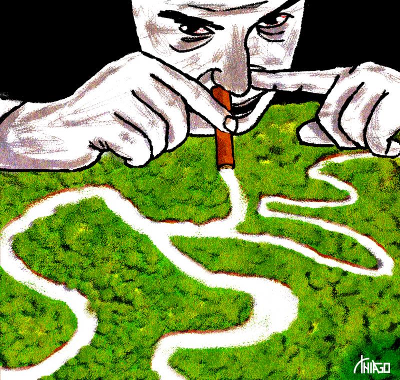 Drug trafficking in the Amazon rainforest Cartoon Movement